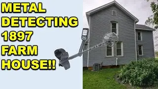 Metal Detecting an 1897 Indiana Farm House!! Minelab X Terra Pro
