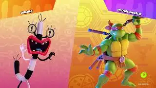 Oblina 1 life KO All Characters In Nickelodeon All-Star Brawl.