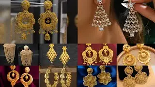 Beautiful gold jewelry. Amazing earrings 😻 design for womens &hearts;️