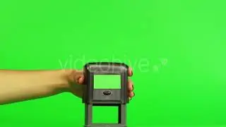 Stamp On Documents    Green Screen