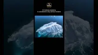 An iceberg capsizing is considered a very serious incident. ❄️💦😱