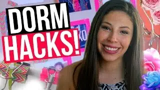 College Dorm Room HACKS! | Organization + Storage