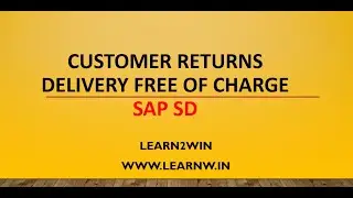 sales returns sap sd | customer returns sap sd | subsequent delivery free of charge sap sd #sapsd