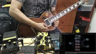Pedal Oliver SD-10, Handmade Les Paul, Malagoli Hot Vintage+59 PUs, DMT Pinnacle, Samtone Microhead