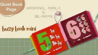 Quiet Book Tutorial with Pattern | Full Sewing English-Malay Numbers Felt Book | DIY Busy Book #36