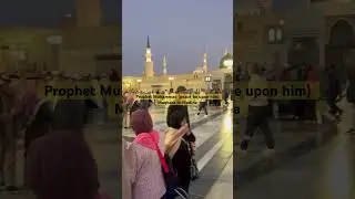 Prophet Muhammad, peace be upon him, is buried in his maqbara in Medina. #madina