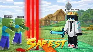 I built the SAFEST VILLAGE in Minecraft Survival!