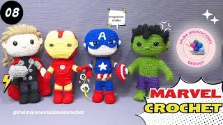 Marvel crochet tutorial No. 8 superheroes amigurumis by Celina Crochet Innovations