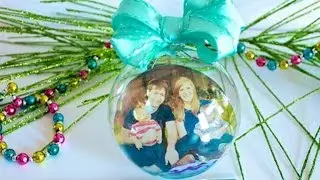 Easy Transparency Photo Ornaments