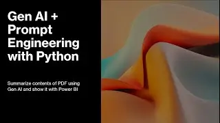 AI PDF Summarization and Prompt Engineering with Power BI Visualization