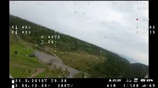 Geprc Moz7, VT6 6000mah battery endurance test. OSD View