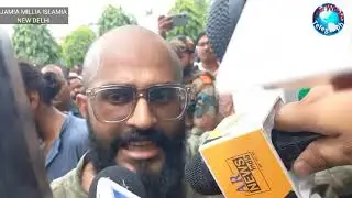 NUH VIOLENCE: JAMIA  STUDENTS  PROTEST AGAINST HARYANA GOVERNMENT