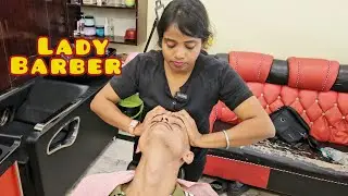 Hypnotic Indian Head Massage for Deep Sleep | ASMR Relaxation Therapy By Indian Lady Barber