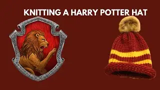 Loom Knitting a Gryffindor Hat