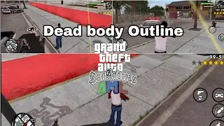 Dead body Outline For Gta Sa Android 2023
