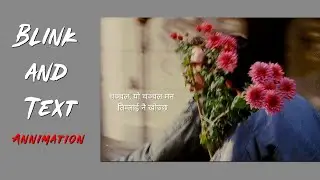 How To Make Blink Effect Easily || Inshot video editing || How to make text Annimation