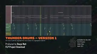 Thunder Drums &ndash; Version 1 (FLP Project + Midi Files) Download