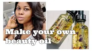 Make a face and body oil with me! How to make a rose face and body oil | Anti aging oil recipe