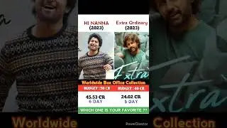 Hi Nanna movie Vs Extra Ordinary man movie comparison Box Office collection#leo #salaar #dunki #mp4