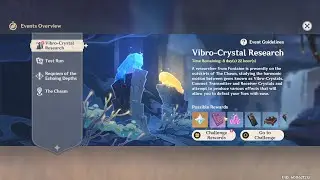Claiming All Rewards Vibro Crystal Research Event | Genshin Impact 2.6