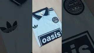 2025 Oasis X Adidas Blue Football Jersey #football #footballjersey #oasis #adidas