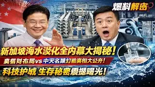 【新加坡海水淡化全内幕大揭秘】黄循财总理亲自布局国家水务战略，科技、政策与战略完美结合，断章取义的台湾中天名嘴被现实彻底打脸，每一滴自来水背后的惊人真相和城市生存秘密首次公开！