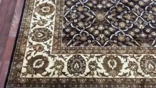 Black and Beige Very Fine Large Tabriz Oriental Rug 8'X10' - J 231