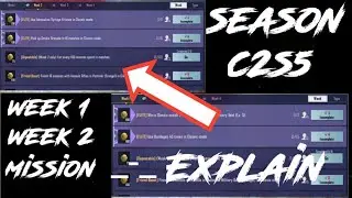 season c2s5 week-1 week-2 mission explain bgmi //pubg