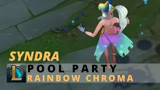 Pool Party Syndra Rainbow Chroma - League Of Legends