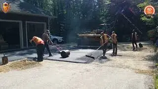A Day In The Life Of A  Paving Crew  - Asphalt Milita  #asphalt #paving
