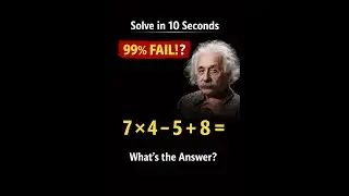 99% Fail This Math Puzzle 😱 | Solve in 10 Seconds (LIVE)