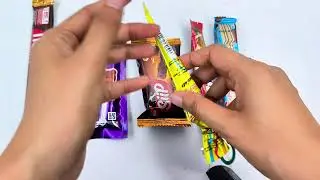 Rainbow Candy & Snickers - Visual Crunch Party 🌈🍫