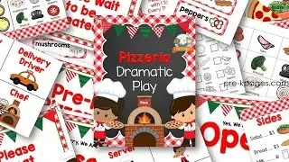 Pretend Play Pizza Shop Tour