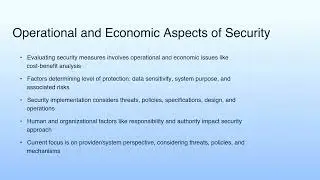 Security Challenges: Trust, Assumptions and Policy Conflicts | Cloud Computing Security I