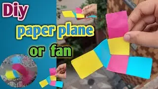 #102| Diy paper craft | How to make rotating paper fan | How to make paper plane at home