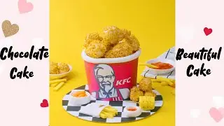 Beautiful Fondant Cake Decoration | Special KFC Cake #shorts