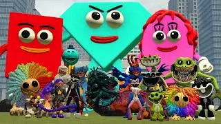 SURVIVING NEW SAVE THE SHAPES VS POPPY PLAYTIME CHAPTER 4 MONSTERS In Garry's Mod!