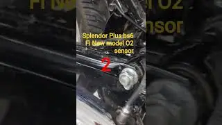 Splendor Plus bs6  Fi New model O2 sensor #automobile #motorcycle