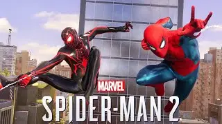 Marvel's Spider-Man 2 | NEW RED & BLUE suit from Brand New Day - Opening swing scene [4k 60fps]