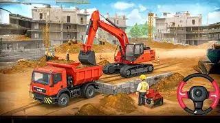 700 bulldozer truck construction - excavator loading bulldozer clean truck load series game
