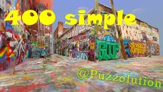 Puzzling Places | Meta Quest | Graffiti Alley 400 SIMPLE Puzzle Playthrough in 2x | ASMR