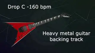 Heavy metal guitar backing track in C 160 bpm - Drop C  #guitarbackingtrack   #guitarbackingtracks