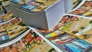 Catalogue printing in action