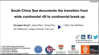 19.3 Hongdan Deng - South China Sea : Transition from wide continental rift to continental break up