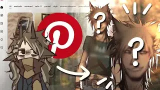 PINTEREST DESIGNS MY CHARACTER | making a cryptid oc (full character design process)