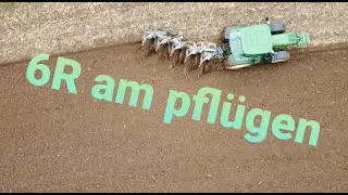 John Deere 6R mit Lemken 5-Schar-Pflug am pfl&uuml;gen! / Treckerblitzer