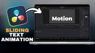 How To SMOOTH Sliding TEXT ANIMATION In Davinci Resolve in SECONDS!