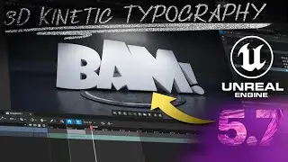 Create 3D Kinetic Typography with Unreal Engine
