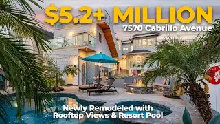 Inside NEWLY REMODELED La Jolla Beach Home with Resort Backyard! | 7570 Cabrillo Ave La Jolla, CA