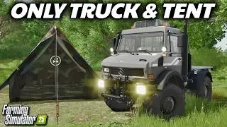 Starting w.Only Truck & Tent! (Saxlingham Ep.1) | Let's Play FS25